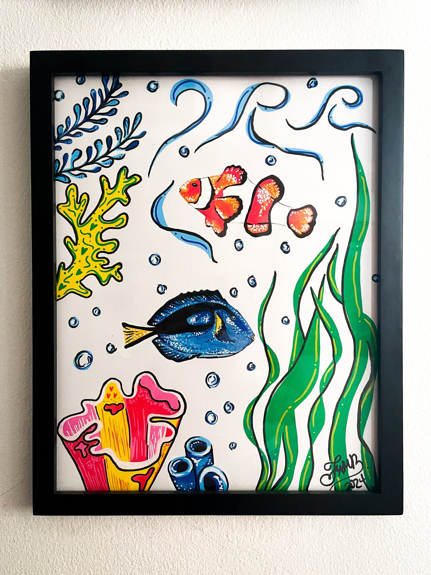 Nemo and Dory painting