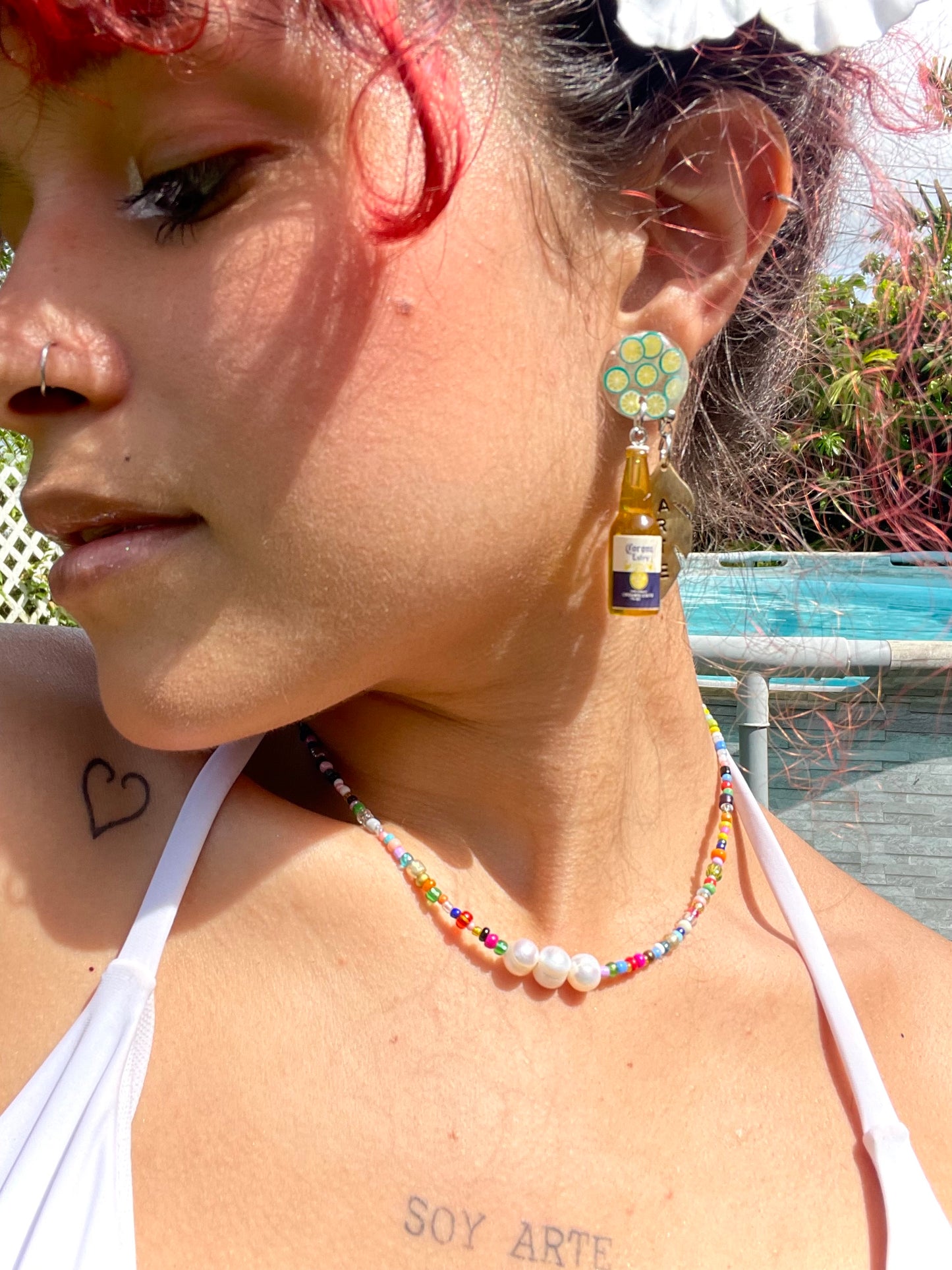 “Pearl Pop” necklace🌈
