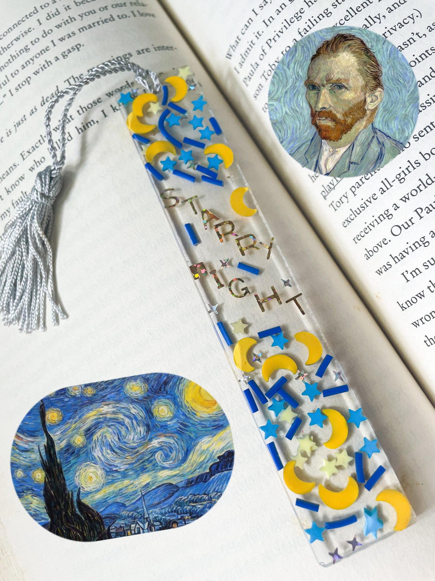 Starry Night resin bookmark