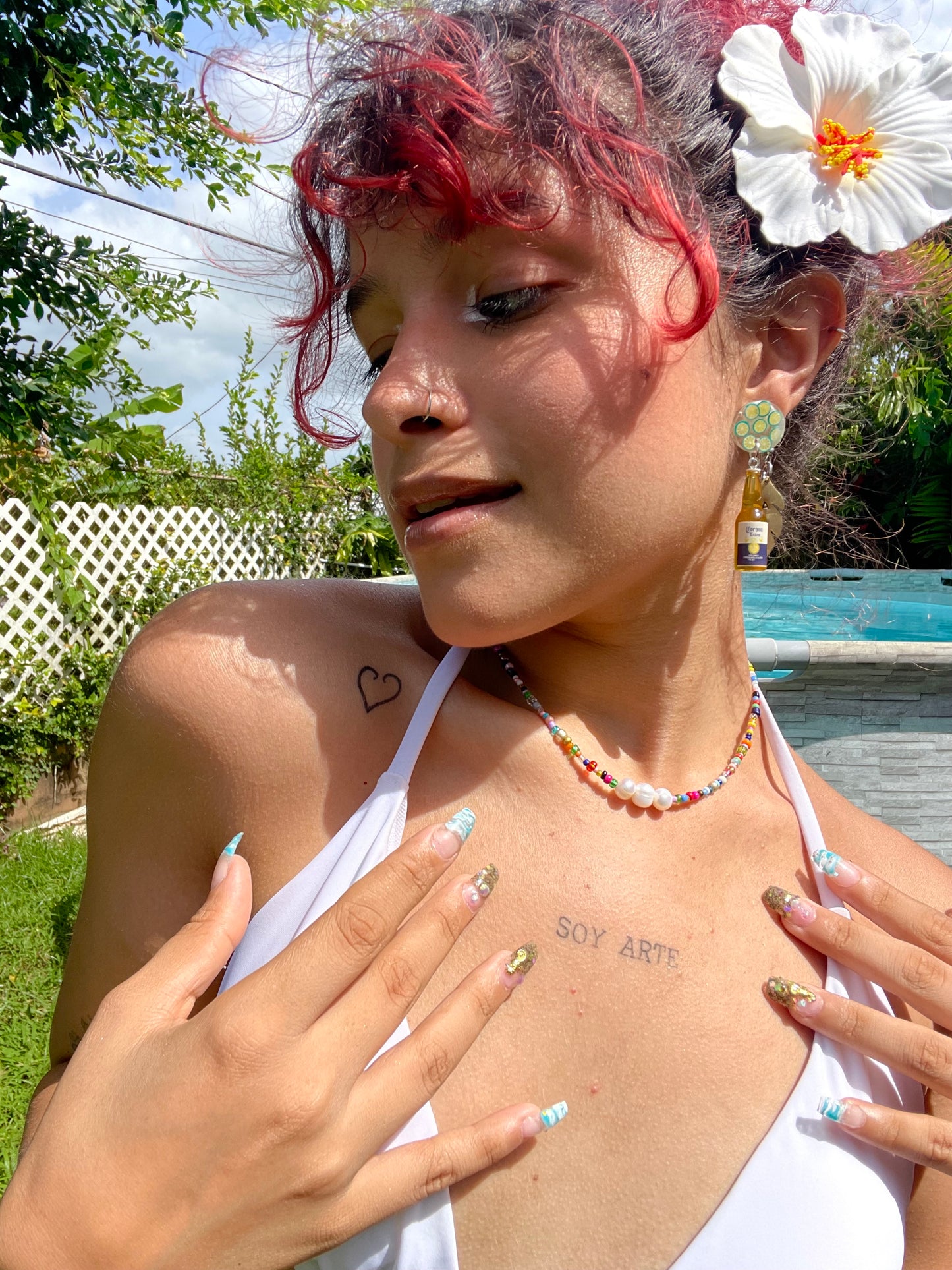 “Pearl Pop” necklace🌈