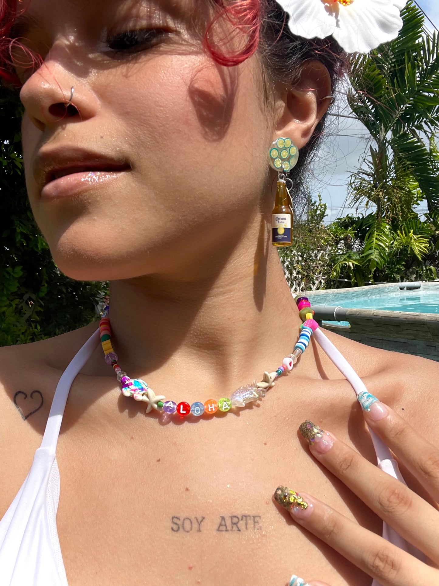 “Aloha” necklace🤙🏼🌺