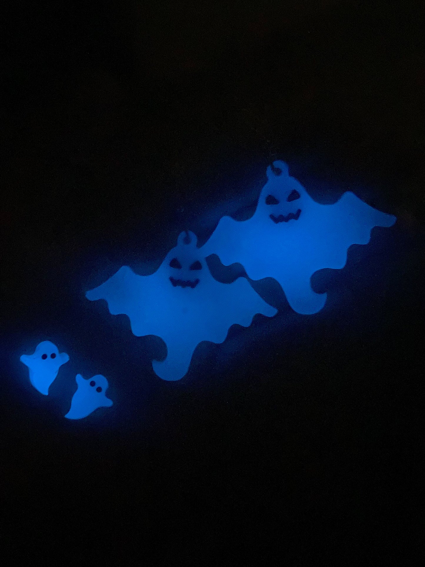 Ghost resin earrings