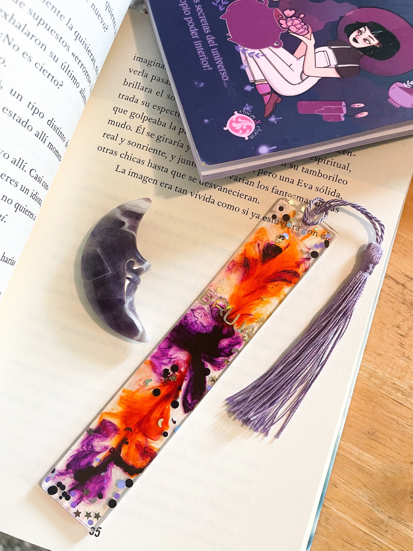 “Bruja” resin bookmark