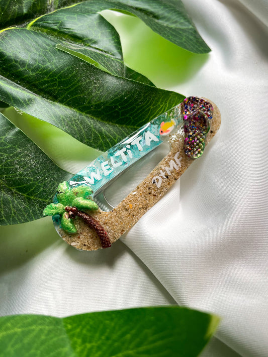 “WELTiTA” resin hair clip