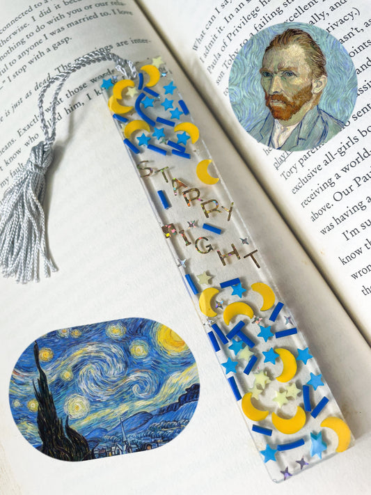 Starry Night resin bookmark