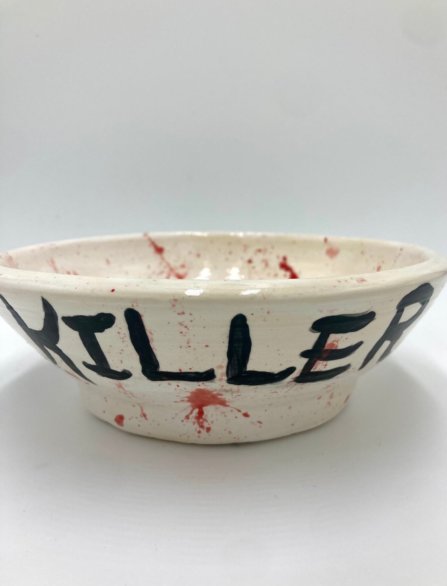 “Cereal killer” ceramic bowl