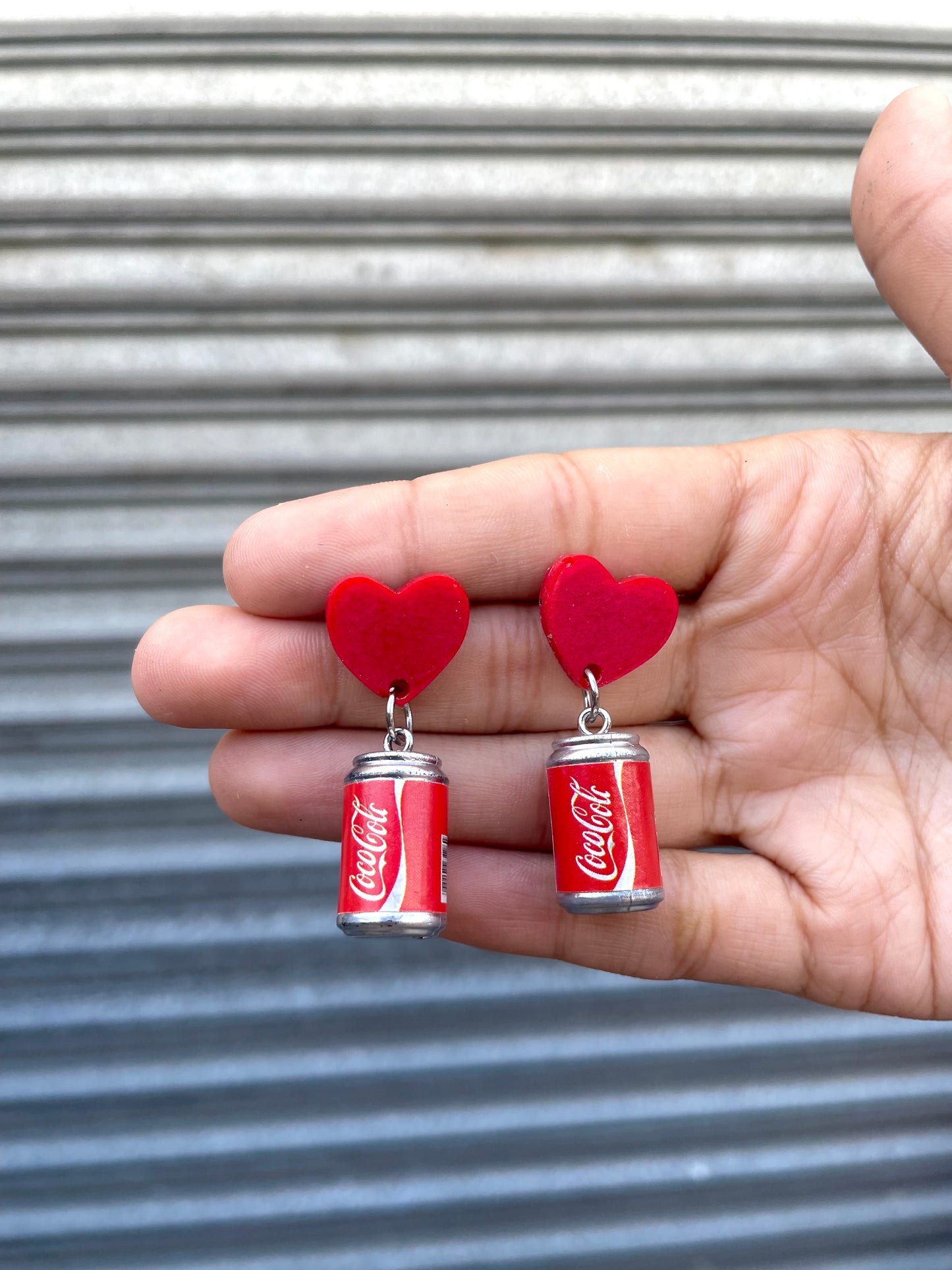 Coca-Cola earrings