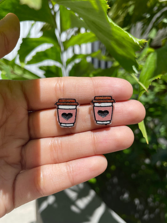 Coffee cup resin studs