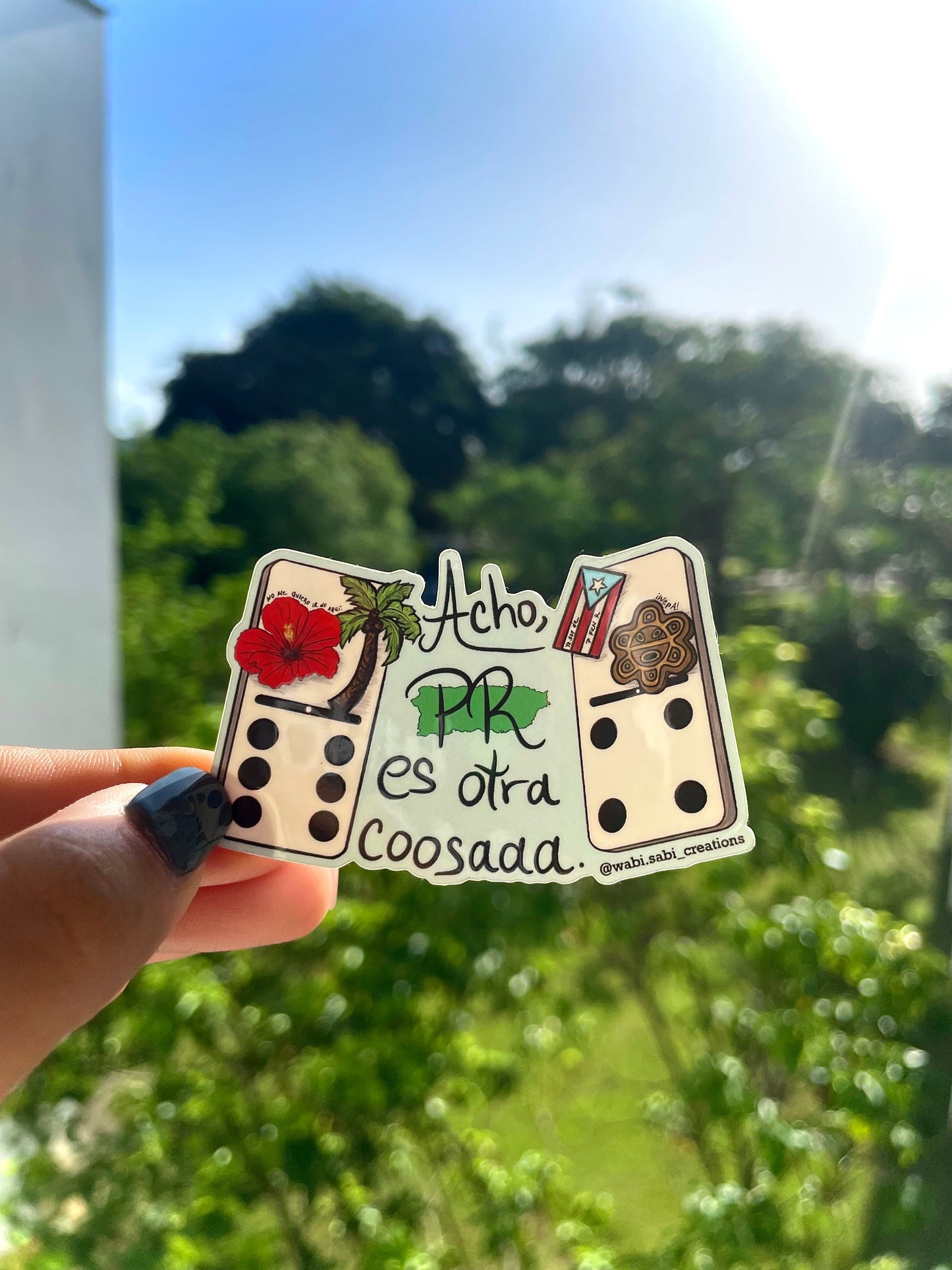 “Acho, PR es otra cosa” dominos sticker